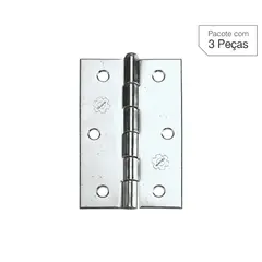Lafonte - Dobradiça Zincado de Aço para Porta 2 " Modelo 850 3 peças