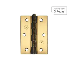 Lafonte - Dobradiça Oxidado de Aço para Porta 2,5 " Modelo 850 3 peças