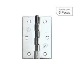 Lafonte - Dobradiça Zincado de Aço para Porta 2,5 " Modelo 850 3 peças