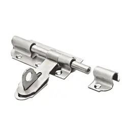 Lafonte - Ferrolho 510 X 4 Inox Esc.com Pta Cadeado, Inox Escovado
