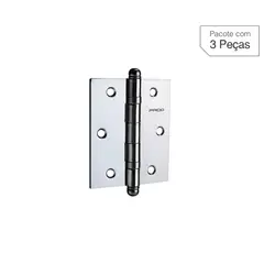 Pado - Dobradiça de Aço Cromado para Porta 3521 7,8x7,6cm