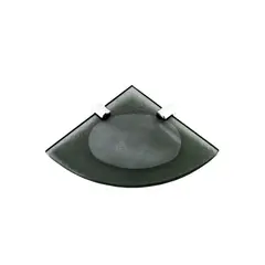 Big - Saboneteira de Vidro de Canto 15cm Fumê