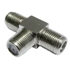 Foxmix - Emenda T 1+2 com Rosca F para cabo Coaxial 1 Peça