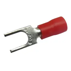 Halux - Terminal Forquilha Vermelho Para Fio/Cabo 0,5-1,5Mm2 Com 5 Peças