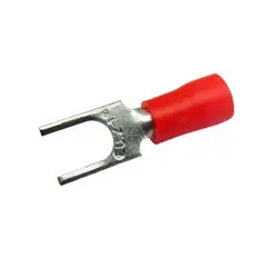 Halux - Terminal Forquilha Vermelho Para Fio/Cabo 0,5-1,5Mm2 Com 50 Peças