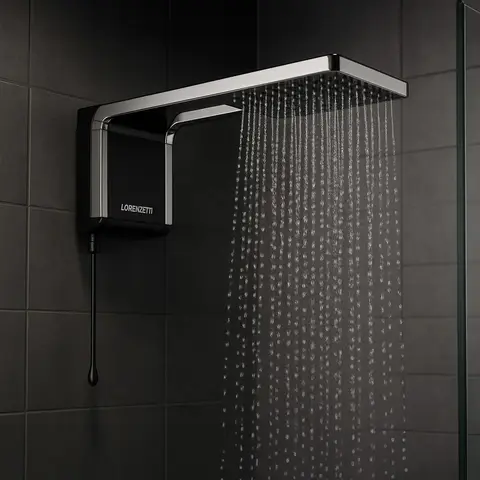 Lorenzetti - Chuveiro Acqua Storm Ultra 220V 6800W Black e Cromado