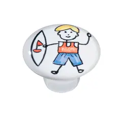 Italyline - Puxador Ii1743 Menino Surf Crm, Branco