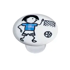 Italyline - Puxador Ii1742 Menino Gol Crm, Branco