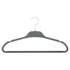 Just Home Collection - Conjunto com 5 Cabides Emborrachado 45x0,7x23,6cm Cinza