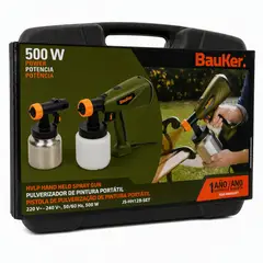 Bauker - Kit Pistola para Pintura 500W 220V Verde