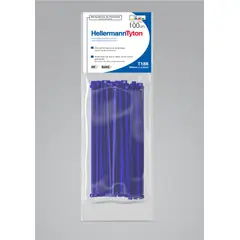 Hellermann - Abraçadeira Nylon T18R Azul 2,5X100mm Embalagem Com 100 Unidades