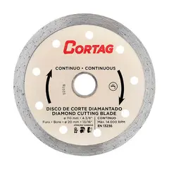 Cortag - Disco de Corte Contínuo Diamantado 110mm 60.697 Prata