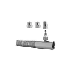Blukit - Adaptador Para Filtro Rosca 1/2" (Macho) X 1/2" (Fêmea) - Saída Lateral Espigão De 1/4" E 1/8"