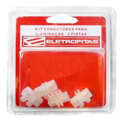 Eletrofita - Kit Conector Para Para Iluminação 2 Pistas 15A 1 Saída