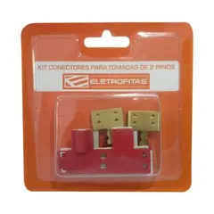 Eletrofita - Kit Conector Para Para Tomada 2 Pinos 2 Pistas 20A 3 Saídas