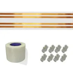 Eletrofita - Fita Elétrica Para Aúdio, Home Theater, Telefonia,Alarme e Lâmpada LED 4 Pistas 10A VENDA METRO