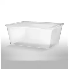 Casa Bonita - Caixa Organizadora Plastico Transparente 6L 34x20x12cm