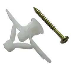 Foxmix - Bucha Fly N2 Placa Gesso com Parafuso 100 Peças 4/16mm