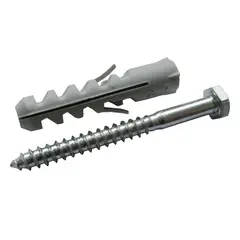 Foxmix - Parafuso Sextavados com Bucha Nylon Pt20Pcs 1/4x60-10mm
