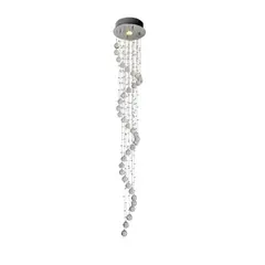 H.Imports - Lustre Spirale 1 Lâmpada 50W Bivolt Cristal Transparente