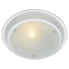 Casa Bonita - Luminária de Teto de Vidro Branco 23 1xe27