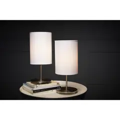 Just Home Collection - Conjunto com 2 Luminárias de Mesa Niza E27