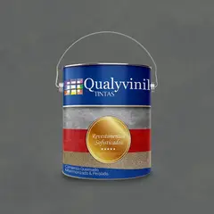 Qualyvinil - Revestimento Sofisticado Efeito Cimento Queimado 5kg Nero