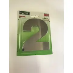 Display Show - Algarismo 2 Polido 12cm Inox