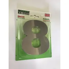 Display Show - Algarismo 8 Polido 12cm Inox