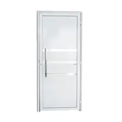 Brimak - Porta Lambri e Friso Alumínio Branco Esquerda 210x80x4,6cm Super 25