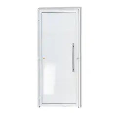 Brimak - Porta Lambri Puxador Alumínio Branco Direita 210x100x4,6cm Super 25