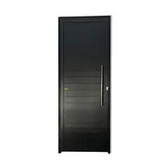 Brimak - Porta Lambri Puxador Alumínio Preto Direita 210x100x4,6cm Super 25