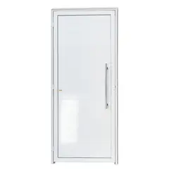 Brimak - Porta Lambri Puxador Alumínio Branco Direita 210x90x4,6cm Super 25
