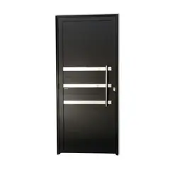 Brimak - Porta Lambri e Friso Alumínio Preto Direita 210x100x4,6cm Super 25