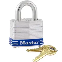 Masterlock - Cadeado Aço Lâminado 40mm Prata com Azul