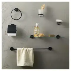 Dacqua - Saboneteira Tunes, Negro Cromado
