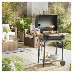 Mr Beef - Churrasqueira a Carvão com Defumador Ferro Preto