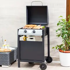 Karson - Churrasqueira a Gás com 2 Queimadores Aço Preto