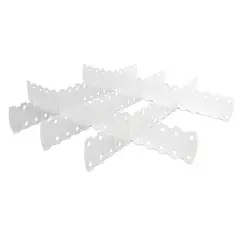 Plasútil - Divisória de Gaveta 5 Peças Branco 0,8x6,1x46,5cm