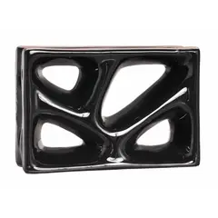 Cerâmica Martins - Tijolo Vazado Esmaltado Rama 23x16,8cm 25 peças Preto