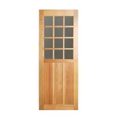Mapaf - Folha de Porta Madeira Macica Tauari Natural 210X72X3,5cm Veneza Wood Glass