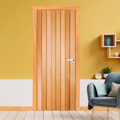 Mapaf - Folha de Porta Madeira Macica Tauari Natural 210X72X3,5cm Mexicana