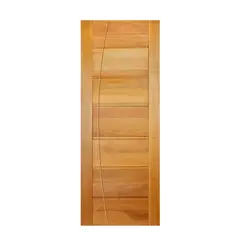 Mapaf - Folha de Porta Madeira Macica Tauari Natural 210X72X3,5cm BBB Frisada