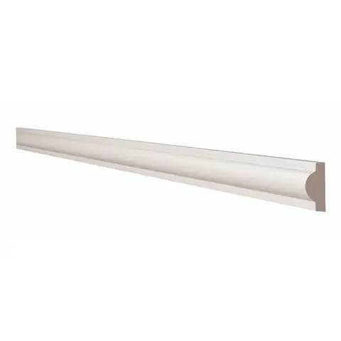 Gart - Rodameio Boiserie Moldurado Liso 2,1x1cm 2 Barras 200cm Poliestireno para Pintura SP2N