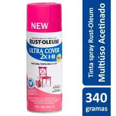 Rust-Oleum - Tinta Spray Ultra Cover 2X 340G Multiuso Com Grande Poder De Cobertura Acetinado Magenta