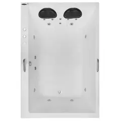 Astra - Banheira de Hidromassagem Double Cayman Gran Luxo 405L 180x120x52cm Acrílico 2 Pessoas