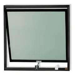 Brimak - Janela Maxim-ar Alumínio Preto 60x60x3cm Plus