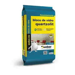 Quartzolit - Argamassa para Bloco de Vidro 20kg Branco