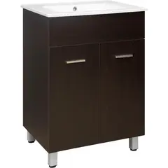 Sensi Dacqua - Móvel de Banheiro Abrantes com Lavatório Wengue Marrom 60cm Sensi D'acqua