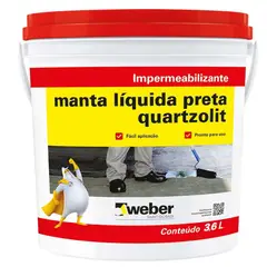 Quartzolit - Impermeabilizante Manta Líquida 3,6L Preto